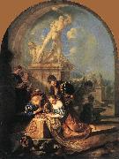 WERFF, Adriaen van der Children Playing before a Hercules Group oil painting
